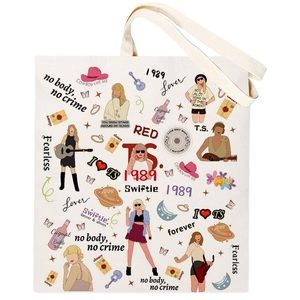 NWT Singer Tote Bag‎ for TS Fans, Canvas Tote Bag for Women Album Inspired